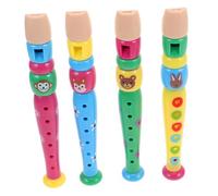 NOLITOY 4 Pezzi Flauto Musicale per Facile Leggero Sicuro per Piccole per Scuola e Musicali Sviluppa Competenze Musicali e Coordinazione Mano Occhio