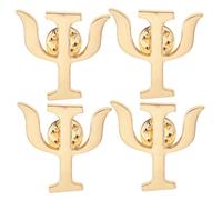 NOLITOY 4 pezzi Spille Retro Cuore e Lettere Greche in Lega Spille Cartoon per Donna per Maglioni Borse e Abbigliamento Accessori Unici per Psicologi e Amanti del Benessere Psicologico