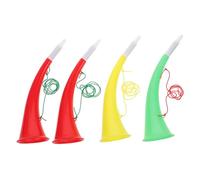 NOLITOY 4 pezzi Trombe Giocattolo Corno di Bue per Modelli Musicali Divertenti e Pratici Rumorose e Facili da Usare per Feste Partite di Calcio e Eventi di Tifo Colore Casuale