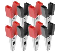 NOLITOY 40 Pezzi Morsetti a Coccodrillo Elettrici 12V in Metallo Isolamento Clip per Test Batteria Compatte Antiruggine per Applicazioni Elettriche e Automotive