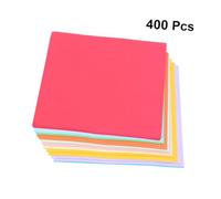 NOLITOY 400 fogli Carta Origami Colorata Carta Fai da Te per Manualità e Lavoretti Artigianali Colori Misti per Decorazioni e Progetti Scuola