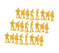 NOLITOY 45 pezzi Figurine Miniature Operai Edili in Plastica Realistiche per Modelli Ingegneristici Dettagliati per Gioco Educativo e Collezione