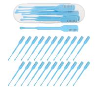 NOLITOY 48pezzi Strumento Nasale e Orecchie per Rimozione Peli Pulizia Sicura Doppia Testa Manuale Portatile e Riutilizzabile per Uomo Donna Strumenti Cure Viso Viaggio