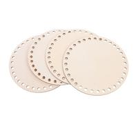 NOLITOY 4pcs Mini Embroidery Hoop Kit, Wooden Craft Frame Circularing Hoops for DIY Embroidery Art Cross