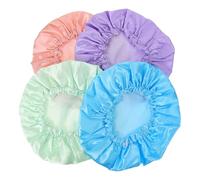 NOLITOY 4pezzi Cuffie Da Doccia Impermeabili Per Donne Da Cuffie Multi-funzionali Per Bagno e Dei Materiale Doppio Per Lunghe Chiome e Protezione Durante Sonno