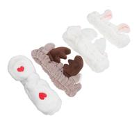 NOLITOY 4pezzi Fascia Elastica per Trucco per Spa e Lavaggio Viso Mantiene i Capelli in Ordine e Lontani dal Viso Durante Applicazione di Maschere o Uso di Prodotti per Adatta per Feste