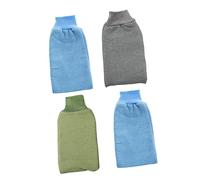 NOLITOY 4pezzi Guanto Esfoliante Per Doccia Colorazioni Casual Rimuove Le Imperfezioni Della Per Bagno Rinfrescante e Rigenerante