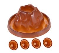 NOLITOY 5 Pezzi Base Vulcanico Plastica Rigida per Esperimenti Scientifici di Vulcani, Kit Fai da Te per Laboratorio Scolastico e Dimostrazioni Educative