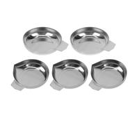 NOLITOY 5 pezzi Vassoi in Resistente per Bilance Digitali Piatti di Pesatura Compatti per e Polveri Design Pratico con Fondo per Misurazioni Precise e