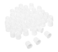 NOLITOY 50 pezzi Cappucci Dentifricio in Plastica con Chiusura Vite Tappi Punta per Tubetti Dentifricio e Pomate Copri Confezioni Viaggio Versatili e Facili da Usare per Casa e Viaggi
