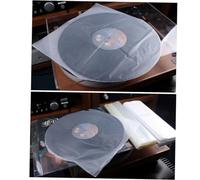 NOLITOY 50 Pezzi Custodie Protettive Trasparenti per CD Buste Interne Resistenti in Sleeve AntiGraffio per Protezione Dischi e Conservazione Sicura