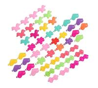 NOLITOY 50pezzi Mollette Colorate Plastica Per Bambine Accessori Decorativi Per Con Design Carino e Vari Formati Cuore Fiore Fiocco Per Compleanni e Occasioni Speciali