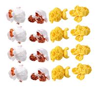 NOLITOY 50pezzi Popcorn Finti Mini Artificiali Decorazione Popcorn Finto Fai Da Te Riproduzione Decorazione Artigianale Finte Forniture Orecchini Fai Da Te