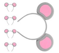 NOLITOY 5pezzi Fasce per Capelli Orecchie di Topo Cerchietto Forma di Animale per Feste Cosplay e Usi Quotidiani Accessori per Capelli Morbidi e Leggeri