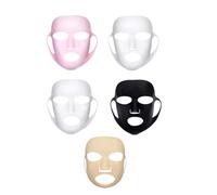 NOLITOY 5pezzi Maschera Silicone Riutilizzabile Con Design Antiscivolo Da Per Idratazione e Comfort Durante Trattamenti Di Bellezza