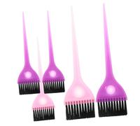 NOLITOY 5pezzi Pettine per Tintura Capelli Professionale Resistente Durevole Pettine per Parrucchiere Utilizzo Tintura Capelli Punta Appuntita per Sfumare Maschera Pennello Colore Casuale