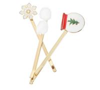 NOLITOY 6 Pcs Di Natale In Lega Di Goccia Di Olio Set Di Clip Mollette Per Le Donne Clip Di Per Le Donne Gemme Dei Accessori Piccola Perla Fermagli Per Orecchini