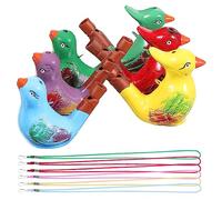 NOLITOY 6 pezzi Fischietti Animali per Strumenti Musicali Educativi Uccelli Realistici Giocattoli Sviluppo per Design Cartoni Animati Colore Casuale Colore Casuale
