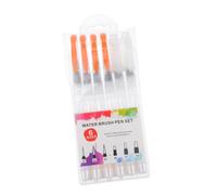 NOLITOY 6 pezzi Penna ad per Acquerello con Serbatoio Integrato Pennelli Solido per e Pittura Controllo Preciso del Dacqua per Colorare e Miscelare Tonalità