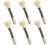 NOLITOY 6 pezzi Spring Latches per Porta Gabbia e Culla Perni in Acciaio Inossidabile Sicurezza Affidabile per Cancelli e Contenitori Facili da Usare