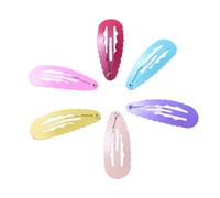 NOLITOY 60 pezzi Fermagli Capelli Colori Pastello Clip Bambina con Vernice Resistente Design Increspature Ellittiche Accessori per Neonate e Ragazze di Tutte le Età