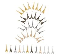 NOLITOY 60 pezzi Pendenti Torre Eiffel in Lega Placcata Vintage per Gioielli Fai da Te Ciondoli per Collane Braccialetti e Portachiavi Decorazioni Bomboniere Donna Colori Colore Casuale