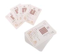 NOLITOY 64 Pezzi Carte I Ching per Completo con Guida Strumenti Cinesi per Meditazione per Principianti e Esperti