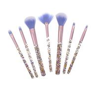 NOLITOY 7 Pz Set Di Pennelli Per Il Trucco Applicatore in Spugna Palette Per Il Trucco Tappetino Per La Pulizia Dei Pennelli Da Trucco Extra Estetista Del Viso Maschera Lana Di Nylon Blue