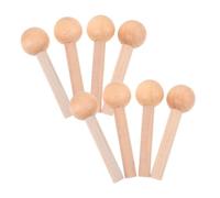 NOLITOY 8 Pezzi Ganci in Legno Naturale per Pegboard Bastoncini in Legno Non Verniciati per Appendere Utensili e Accessori Ganci Rustici per Pannelli per Decorazioni e Te