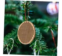 NOLITOY 8 Pezzi Tag Legno Rotondi per Ricamo Supporti Vuoti per Decorazioni Fai da Te Portachiavi e Segnalibri Creativi