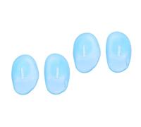 NOLITOY 8paia Protezioni Auricolari Silicone Impermeabili Per Salone Di Bellezza Coperture Protettive Per Orecchie Blu Per Colorazione
