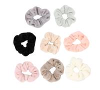 NOLITOY 8pezzi Fasce per Capelli Forma di Intestino Crasso Elastici e Corde per Capelli Adatti Diverse e Outfit Stile Casuale