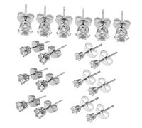 NOLITOY 9 Cartilage Earrings Stainless Steel With Round Zirconia Studs Lightweight Titanium Build For Sensitive Skin Multiple For Casual And Formal Wear