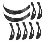 NOLITOY 9pezzi Clip Per Peking Opera Con Finti e Stelle Extension Per Spettacoli Teatrali e Rappresentazioni Storiche Applicazione Veloce e Sicura Per Look Elegante