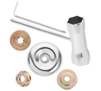 NOLITOY Accessori Multifunzione per Decespugliatore Piastra e Chiave per Coltello Tosaerba Utensili Facili da Installare per Giardinaggio e Gestione Agricola Kit Resistente per Rimozione