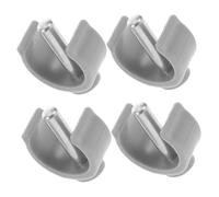 NOLITOY Accessori per Stampelle per Bastoni da Passeggio Morsetti a Forma di C 4 Pezzi in ABS e Acciaio, Chiusure Pin Resistenti Facile Rimozione, per Anziani