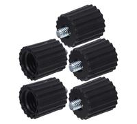 NOLITOY Adattatore di Base per Livella 5 Pezzi, Connettore Filettato in Plastica 5/8" a 1/4" per Testa di Conversione, Giunto Rotante Leggero per Strumenti di Livello e Montaggio