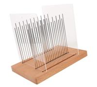 NOLITOY Affettatrice per Pane Regolabile in Legno con Guida in Acciaio Inossidabile e Base Antiscivolo per Fette Uniformi di Pane Artigianale e Casalingo