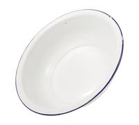 NOLITOY Bacinella Smaltata Vintage Bianca per Pediluvio Lavaggio Piedi e Bucato Capiente e Multifunzionale per Uso Domestico Elegante