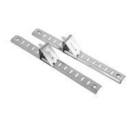 NOLITOY Barre di Supporto per Ripiano Frigorifero in Acciaio Inox 20 CM Set da 2 Pezzi con Clip e Viti per Congelatore e Armadio Refrigerato Accessori per Fissaggio e Divisore