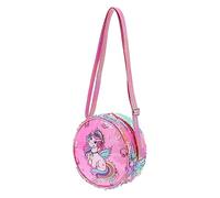 NOLITOY Borsa a school bag borse scuola borse glitterate buste con cerniera piccole travel kit portamonete con paillettes borsa a tracolla unicorno Saluto Rosy