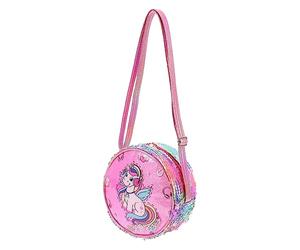 NOLITOY Borsa a school bag borse scuola borse glitterate buste con cerniera piccole travel kit portamonete con paillettes borsa a tracolla unicorno Saluto Rosy