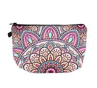 NOLITOY Borsa per Trucco con Cerniera Piccola Compatta Stampata Organizer Cosmetici da Viaggio per Donna Uso Quotidiano Toiletry Bag