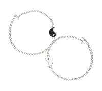 NOLITOY Bracciali Yin Yang Abbinati per Uomo e Donna Resistenti all Usura Comodi da Indossare Adatti Vari Eventi e Occasioni