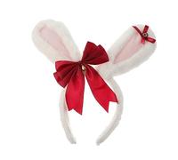 NOLITOY Cappellino Con Orecchie Di Coniglio Accessorio Alla Moda Con Fiocco Per Feste e Occasioni Speciali Headband Per Cosplay e Eventi Tematici