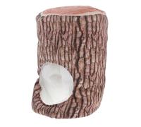 NOLITOY Cappello di Peluche a Forma di Ceppo D'albero, Cappello Divertente da Cosplay, Copricapo Morbido per Feste, Foto e Spettacoli a Tema Natura e Natale