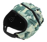 NOLITOY Casco da Rugby Protettivo Imbottito in Schiuma Eva e Poliestere, Copricapo per Calcio Giovanile Regolabile, Traspirante Design Orecchio 3d, Giovani e Adulti