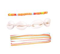 NOLITOY Cavigliera Bohémien Perline Colorate 3 Pezzi Set Catena alla Caviglia Leggera per Donna Accessori Spiaggia e Uso Quotidiano Regalo Elegante