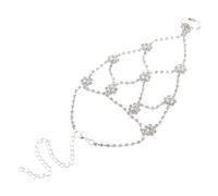 NOLITOY Cavigliera da Spiaggia Strass Leggera e Delicata sulla Pelle Catena alla Caviglia per Ragazza Gioielli Estivi per Piedi Nudi Adatti a Feste e Uso Quotidiano Regalo Elegante in