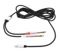 NOLITOY Cavo Audio Usb-c Doppio Jack Convertitore Audio per Amplificatori Mixer e Smartphone Connessione Affidabile e Suono Pulito